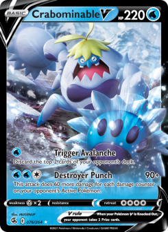Crabominable V - pokemon TCG Card