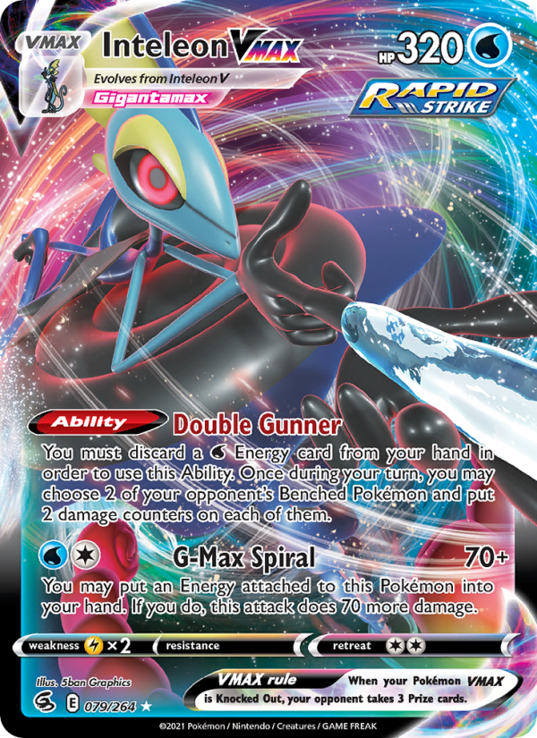 Inteleon VMAX - Pokémon TCG Card