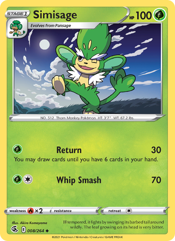 Simisage - Pokémon TCG Card