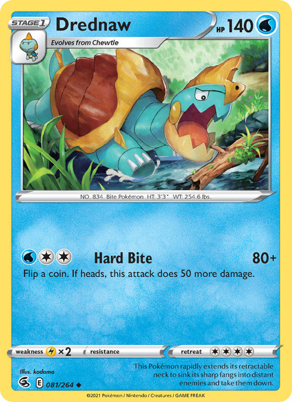 Drednaw - Pokémon TCG Card
