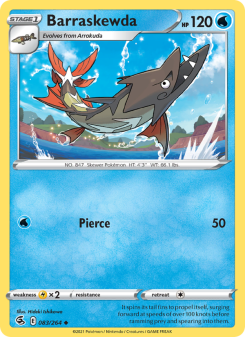 Barraskewda - pokemon TCG Card