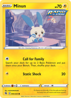 Minun - pokemon TCG Card