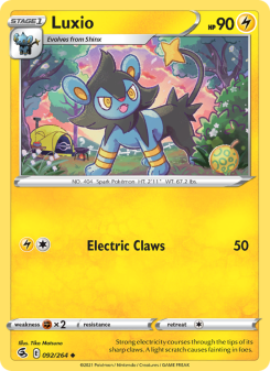 Luxio - pokemon TCG Card
