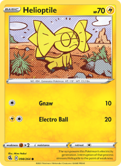 Helioptile - pokemon TCG Card