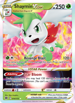 Shaymin VSTAR - pokemon TCG Card