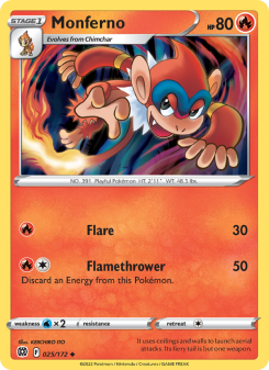 Monferno - pokemon TCG Card