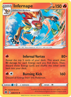 Infernape - pokemon TCG Card