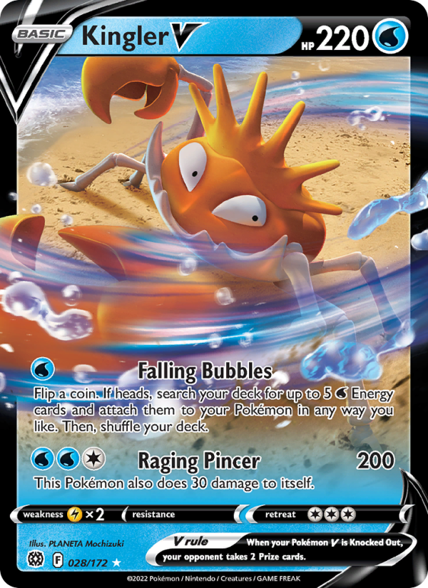 Kingler V - Pokémon TCG Card