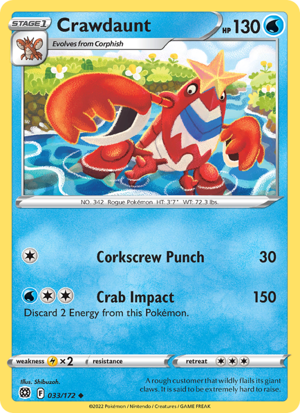 Crawdaunt - Pokémon TCG Card