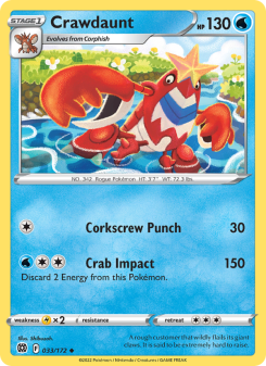Crawdaunt - pokemon TCG Card