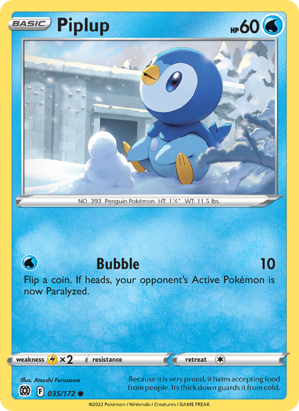 Piplup - Pokémon TCG Card