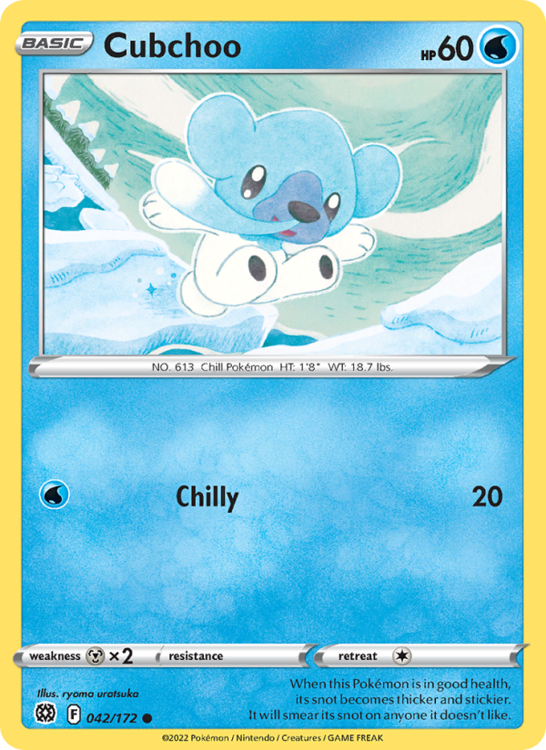 Cubchoo - Pokémon TCG Card