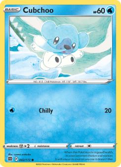 Cubchoo - pokemon TCG Card