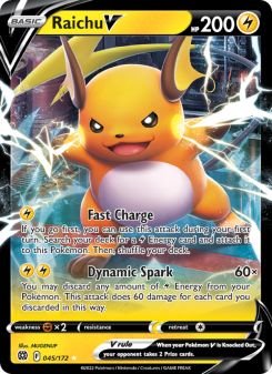 Raichu V - pokemon TCG Card