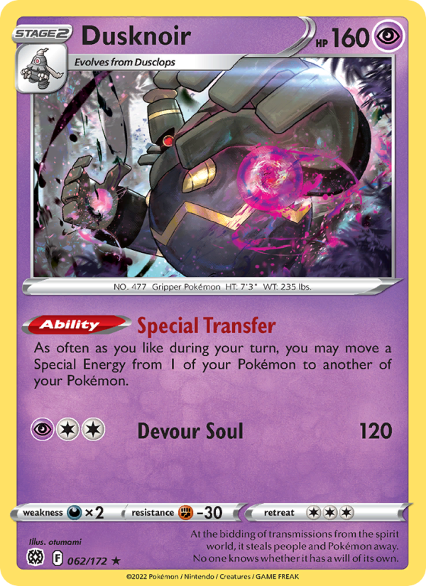 Dusknoir - Pokémon TCG Card