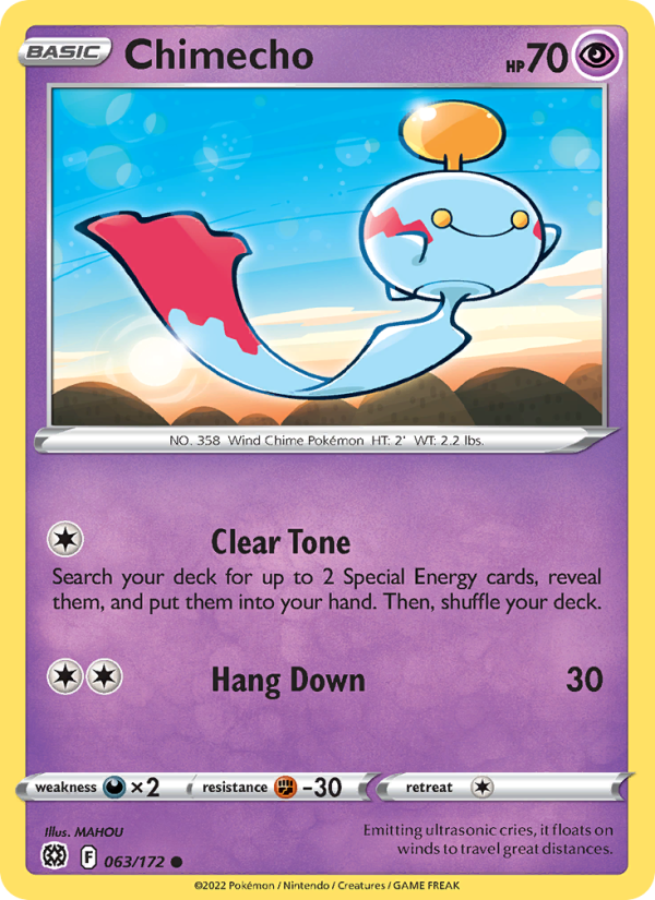 Chimecho - Pokémon TCG Card