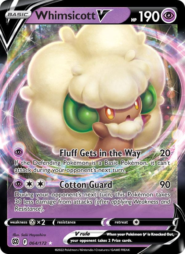 Whimsicott V - Pokémon TCG Card