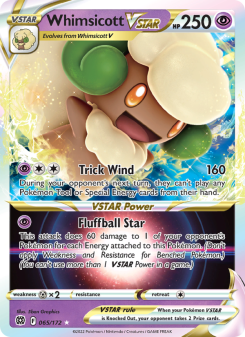 Whimsicott VSTAR - pokemon TCG Card