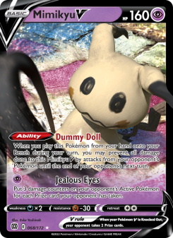 Mimikyu V - pokemon TCG Card