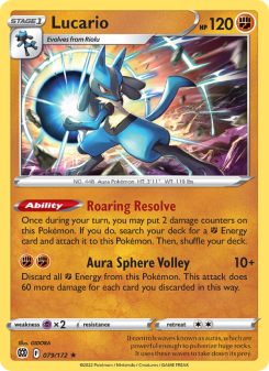 Lucario - pokemon TCG Card