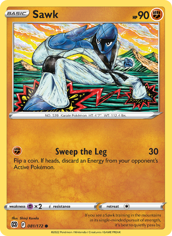 Sawk - Pokémon TCG Card