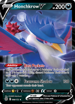 Honchkrow V - pokemon TCG Card