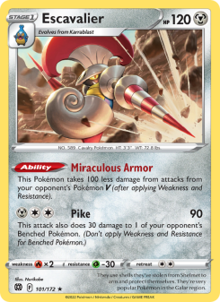 Escavalier - pokemon TCG Card