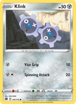 Klink - pokemon TCG Card