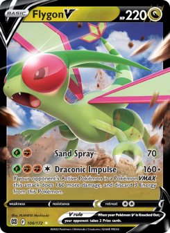 Flygon V - pokemon TCG Card