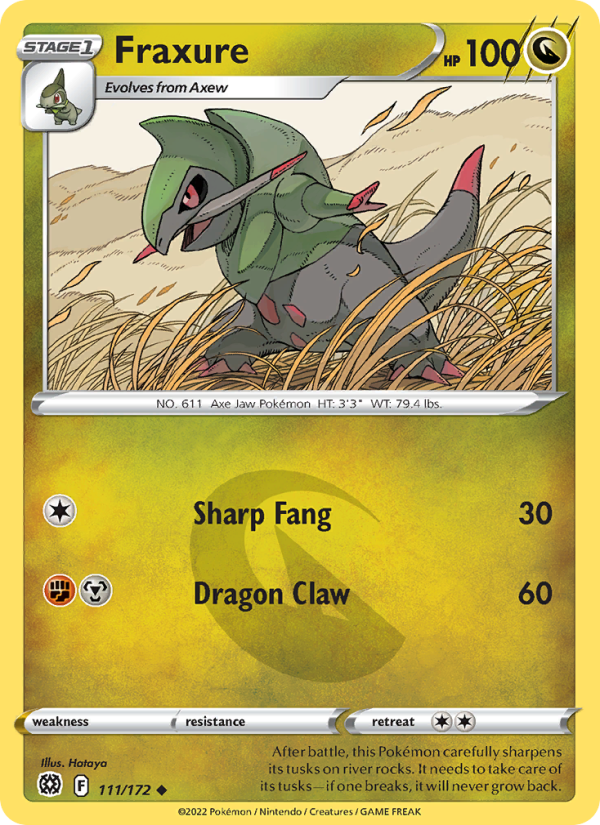 Fraxure - Pokémon TCG Card