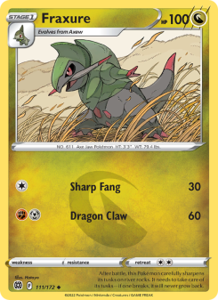 Fraxure - pokemon TCG Card