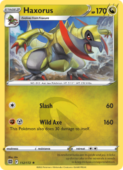 Haxorus - pokemon TCG Card