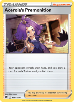 Acerola's Premonition - pokemon TCG Card