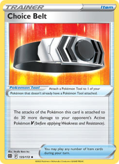 Choice Belt - pokemon TCG Card