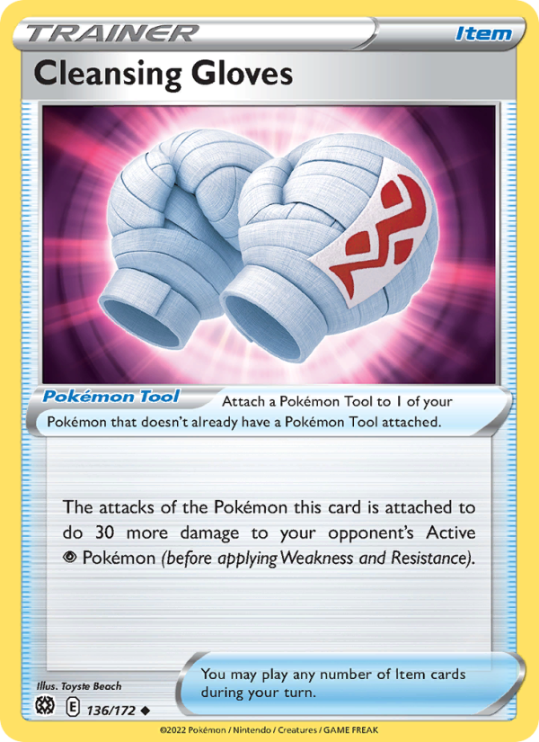 Cleansing Gloves - Pokémon TCG Card