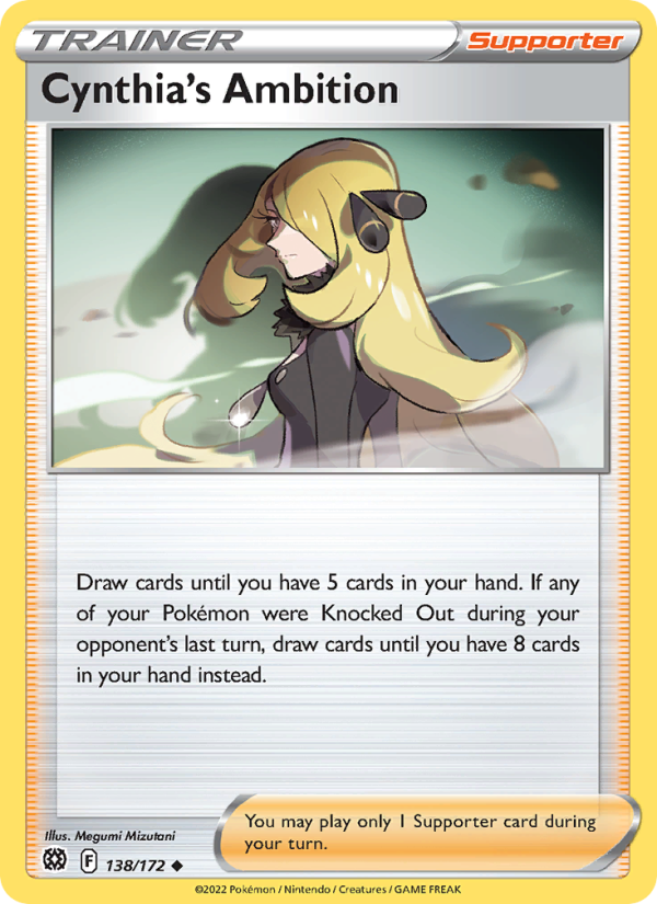 Cynthia's Ambition - Pokémon TCG Card