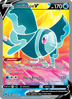 Lumineon V - pokemon TCG Card