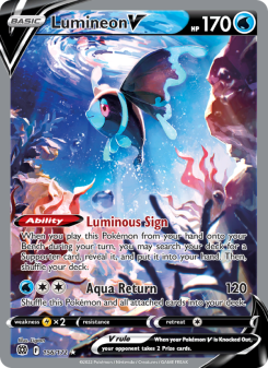 Lumineon V - pokemon TCG Card