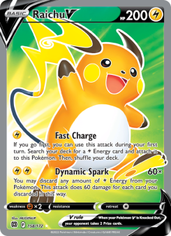 Raichu V - pokemon TCG Card