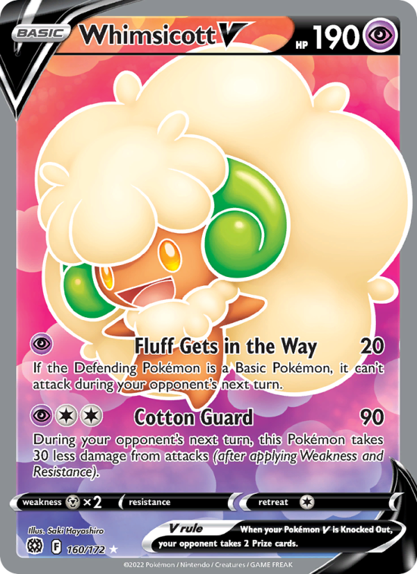 Whimsicott V - Pokémon TCG Card