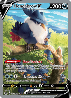 Honchkrow V - pokemon TCG Card