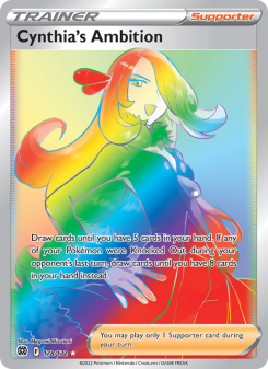 Cynthia's Ambition - pokemon TCG Card