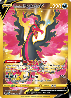 Galarian Moltres V - pokemon TCG Card
