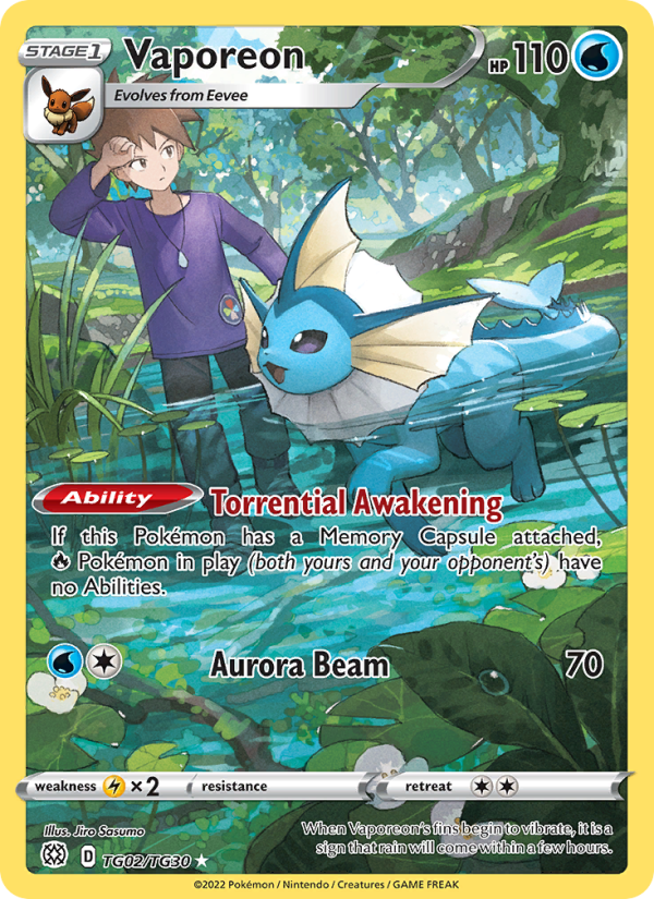 Vaporeon - Pokémon TCG Card