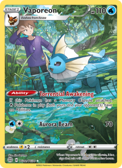Vaporeon - pokemon TCG Card
