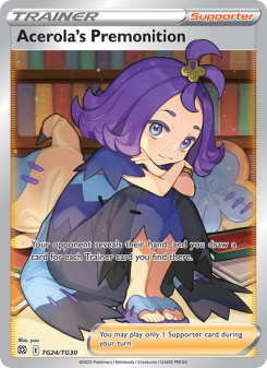 Acerola's Premonition - pokemon TCG Card