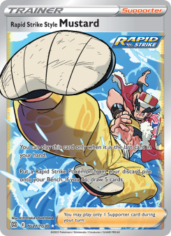 Rapid Strike Style Mustard - pokemon TCG Card
