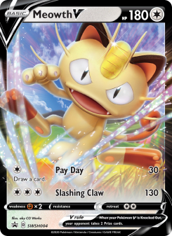 Meowth V - pokemon TCG Card