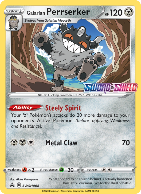 Galarian Perrserker - Pokémon TCG Card