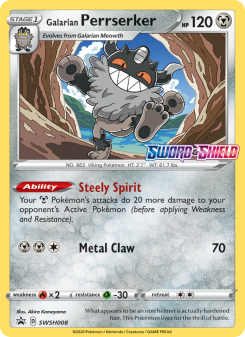 Galarian Perrserker - pokemon TCG Card